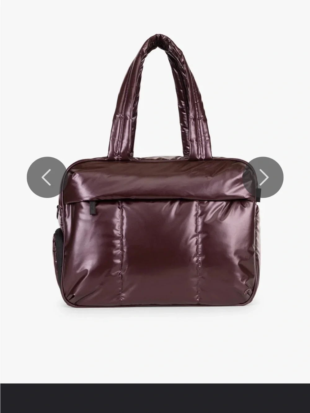 Calpak Luka Quilted Tote in Dark Cherry Plum - Picture 1 of 7